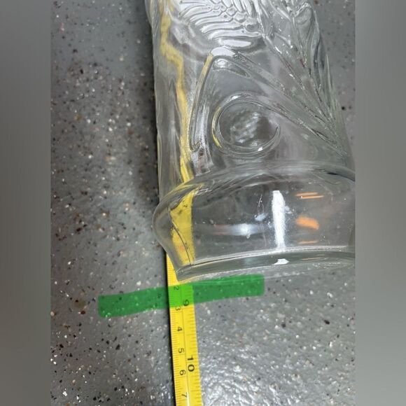 Vintage 1982 Planters Peanuts Wheat Pattern Mr. Peanut Glass Jar/Caniste… - Picture 5 of 6